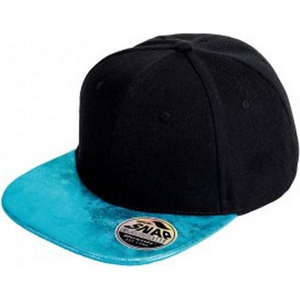Risultato Cappellino Bronx Glitter Snapback Uomo PC3126 (Taglia Unica) (Nero/Turchese)-image