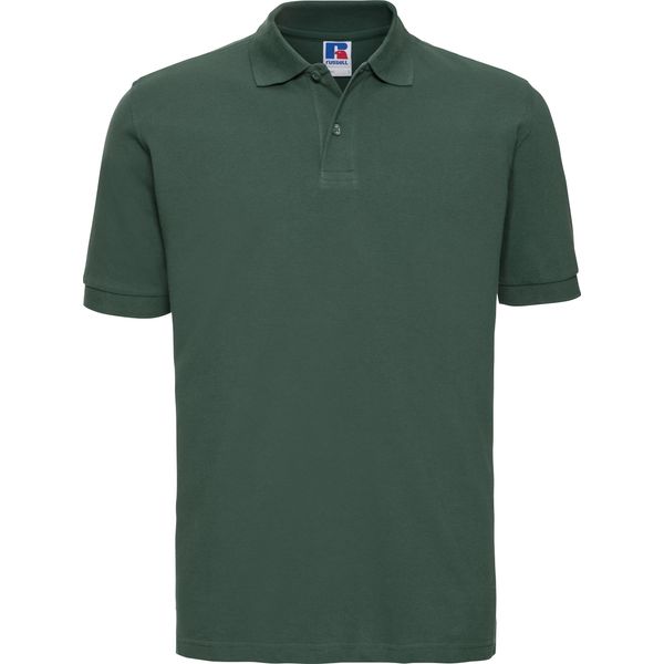 Polo Russell Da Uomo, Manica Corta BC567 (Xl) (Verde Bottiglia)-image