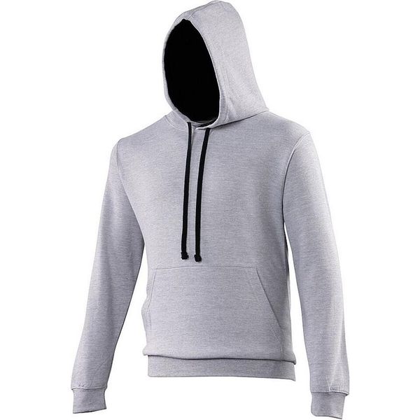 Pullover Con Cappuccio Awdis / Felpa Con Cappuccio RW165 (4XL) (Grigio Screziato/Blu Navy)-image