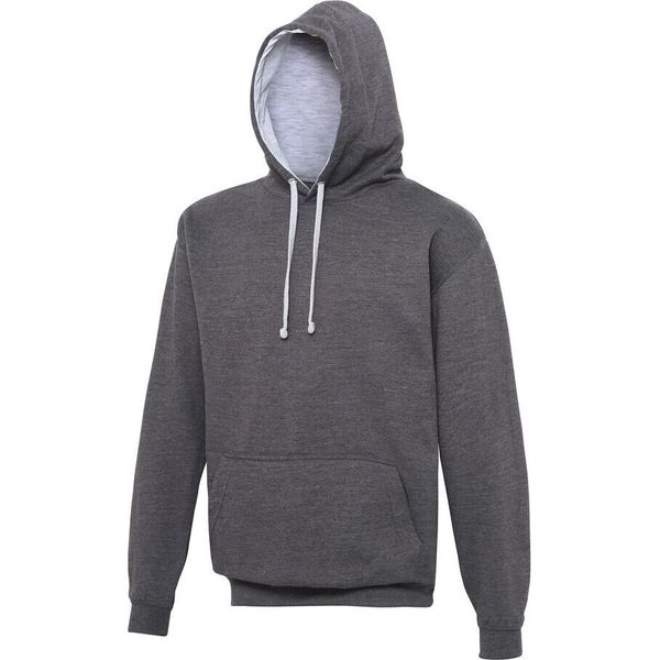 Pullover Con Cappuccio Awdis / Felpa Con Cappuccio RW165 (2XL) (Grafite/Grigio Screziato)-image
