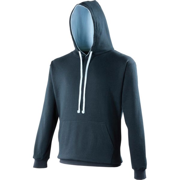 Felpa Con Cappuccio Awdis / Felpa Con Cappuccio RW165 (L) (Blu Scuro/Blu Cielo)-image