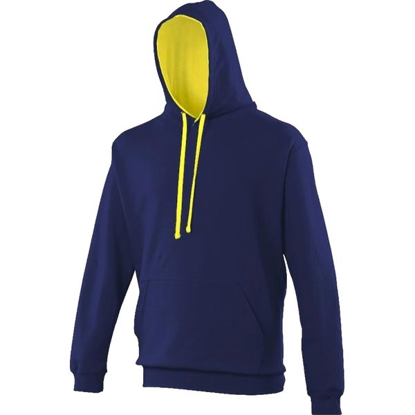 Maglia Con Cappuccio Awdis / Felpa Con Cappuccio RW165 (Xl) (Oxford Navy/Giallo Sole)-image