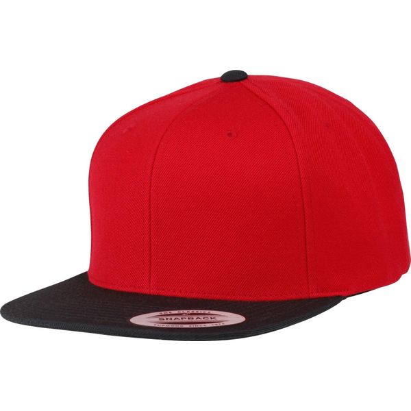 Yupoong Flexfit Unisex Baseball Cap Classic RW3300 (Taglia Unica) (Rosso/Nero)-image