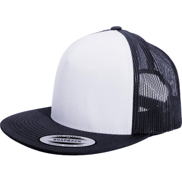 Yupoong Flexfit Unisex Baseball Cap Trucker (2 Pezzi/Confezione) RW6736 (Taglia Unica) (Blu Navy/Bianco)-image