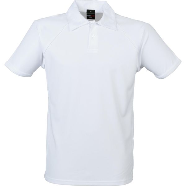 Polo Sportiva Finden & Hales Da Uomo, Manica Corta RW427 (2XL) (Bianco/Bianco)-image