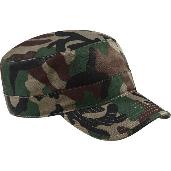 Berretto Unisex Beechfield Con Motivo Mimetico RW203 (Taglia Unica) (Verde Mimetico)-image