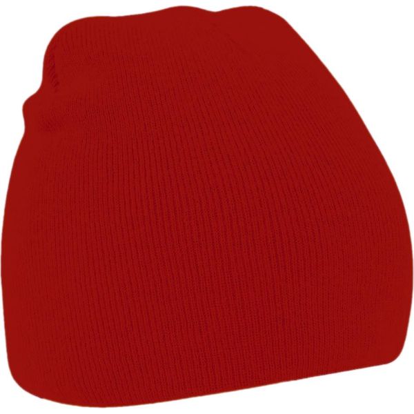 Cappello Invernale Beechfield Unisex Basic Knitted RW209 (Taglia Unica) (Classic Red)-image