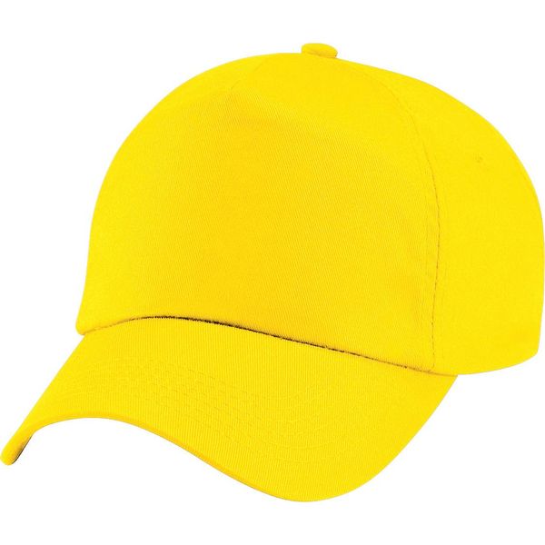 Berretto Da Baseball Beechfield Unisex Junior Original Unicoloured RW217 (Taglia Unica) (Giallo)-image