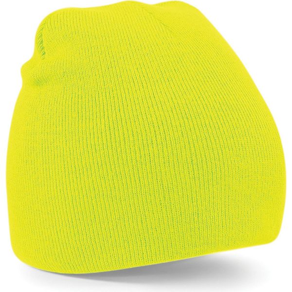 Cappello Invernale Beechfield Unisex In Maglia Basic RW209 (Taglia Unica) (Giallo Neon)-image