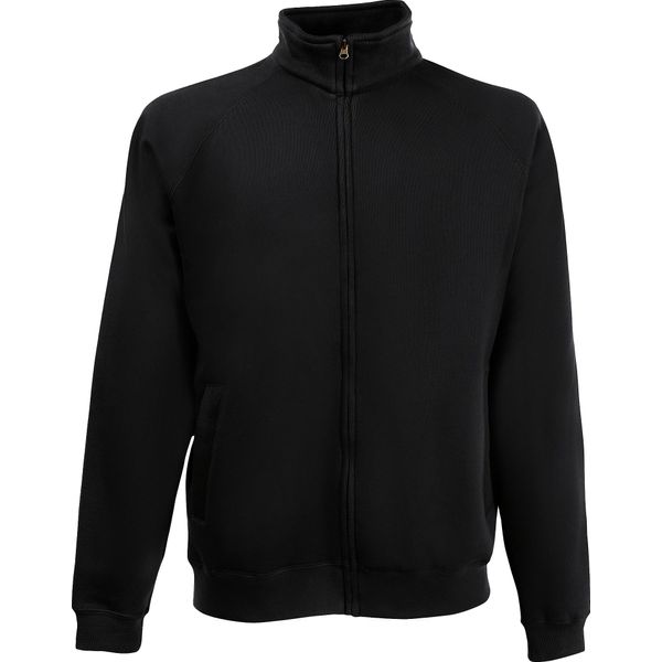 Fruit Of The Loom Giacca Felpata Premium 70/30 Da Uomo / Giacca Felpata / Felpa Con Zip RW3165 (M) (Nero)-image