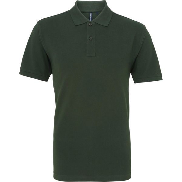 Polo Asquith & Fox Da Uomo, Manica Corta RW3471 (5XL) (Verde Bottiglia)-image