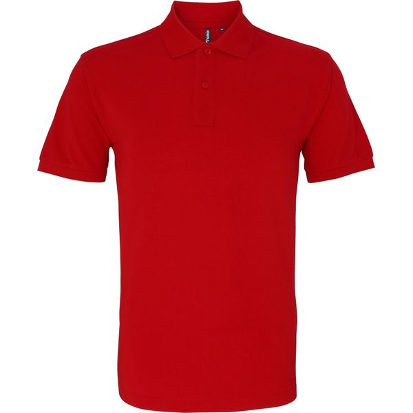 Polo Asquith & Fox Da Uomo, Manica Corta RW3471 (L) (Rosso Ciliegia)-image