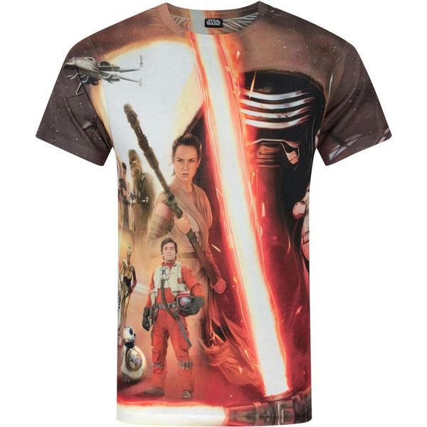 Star Wars Herren Force Awakens - Maglietta A Sublimazione Eroi E Cattivi NS4056 (Xxl) (Bunt)-image