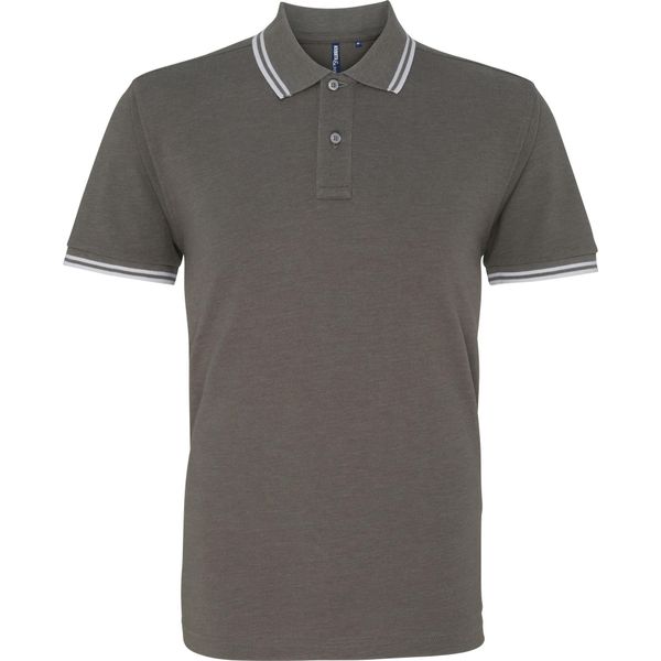 Polo Asquith & Fox Da Uomo, Manica Corta RW4809 (2XL) (Antracite/Bianco)-image