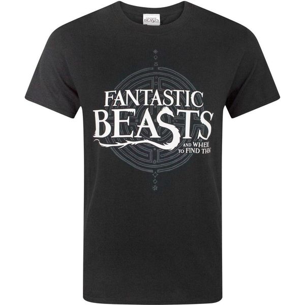 Maglietta Logo Fantastic Beasts And Where To Find Them Uomo NS4354 (L) (Nero)-image