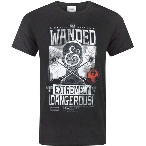 Fantastic Beasts And Where To Find Them Herren Wanded T-Shirt NS4353 (L) (Schwarz)-image