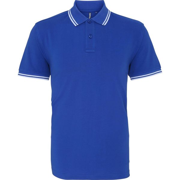 Polo Asquith & Fox Da Uomo, Manica Corta RW4809 (2XL) (Blu Reale/Bianco)-image