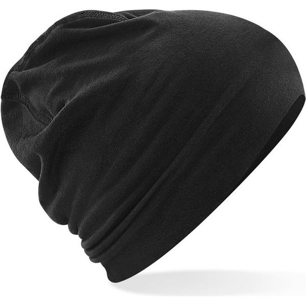 Beechfield Berretto Da Uomo In Cotone Hemsedal RW5801 (Taglia Unica) (Nero/Nero)-image