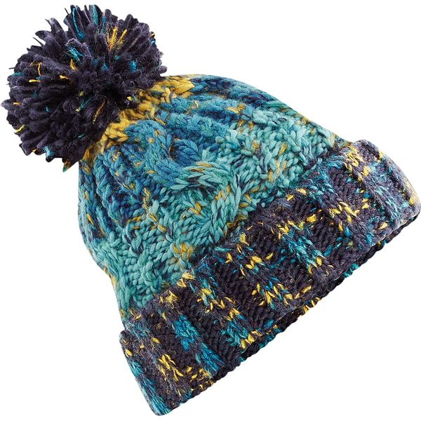 Cappello A Cavatappi Unisex Beechfield Con Pompon RW5192 (Taglia Unica) (Navy Splash)-image
