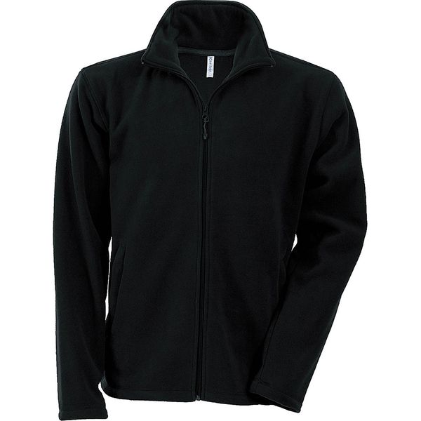 Giacca In Pile Anti-Pilling Da Uomo Kariban Con Zip Integrale RW737 (L) (Nero)-image