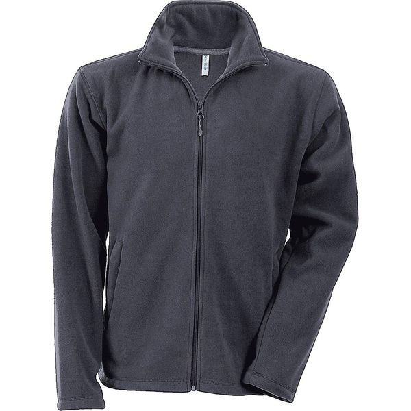 Giacca In Pile Anti-Pilling Da Uomo Kariban Con Zip Integrale RW737 (S) (Convoy Grey)-image