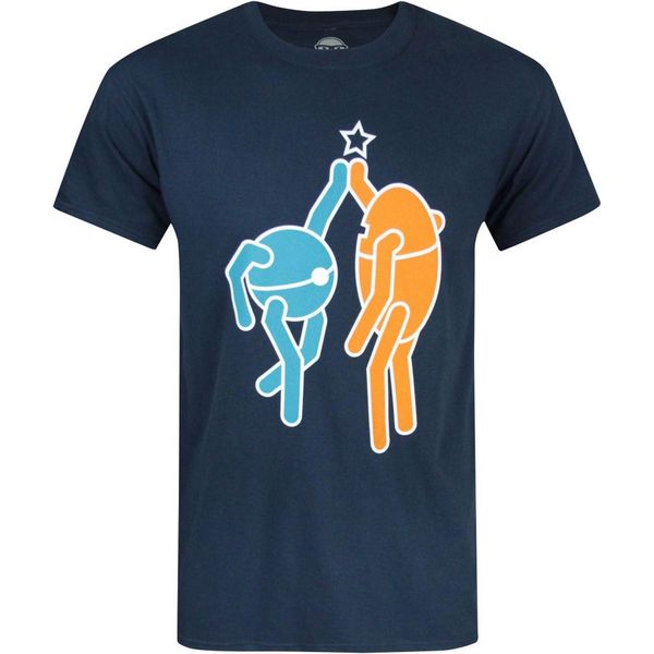 Maglietta Hi Five Ufficiale Di Portal 2 Da Uomo NS4620 (Xl) (Blu)-image