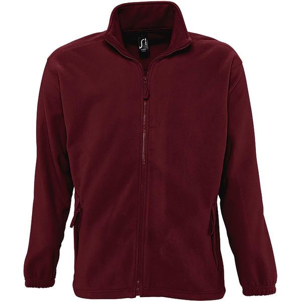 Sols Herren Outdoor Fleece Jacke North PC343 (Medium) (Burgunder)-image