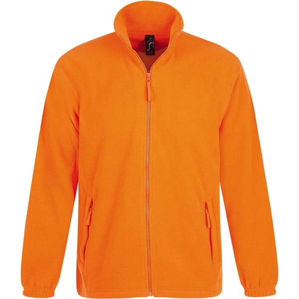Sols Herren Outdoor Fleece Jacke North PC343 (Medium) (Arancione)-image