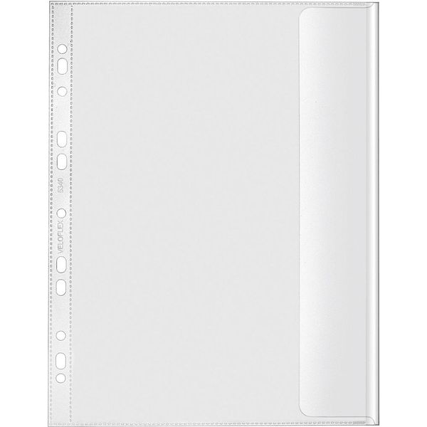 10X Veloflex® 5340 000 Copertina Per Documenti Euro A4 Pp Lucida Trasparente-image