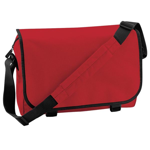 Borsa A Tracolla / Messenger Bagbase, 11 Litri (2 Pezzi/Confezione) BC4473 (Taglia Unica) (Rosso)-image