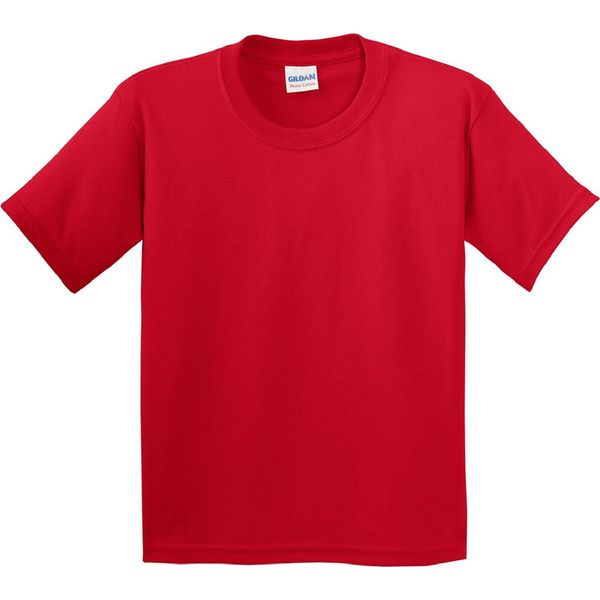 Maglietta Gildan Per Bambini A Girocollo, Manica Corta BC482 (Xl) (Rosso)-image