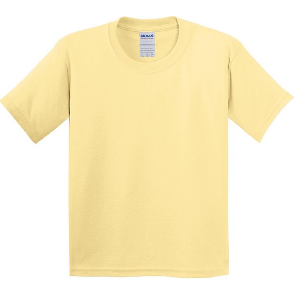 Maglietta Gildan Bambino Girocollo, Manica Corta BC482 (Xl) (Giallo Chiaro)-image