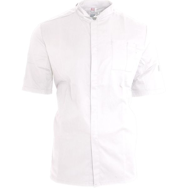 Le Chef Unisex Thermocool Chefs Prep Jacket PC2704 (M) (Bianco/Nero)-image