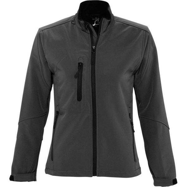 Sols Giacca Softshell Roxy Da Donna, Traspirante, Antivento, Idrorepellente PC348 (Xl) (Grafite)-image