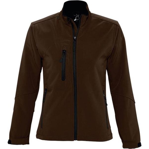 Sols Giacca Softshell Roxy Da Donna, Traspirante, Antivento, Idrorepellente PC348 (Xl) (Marrone Scuro)-image