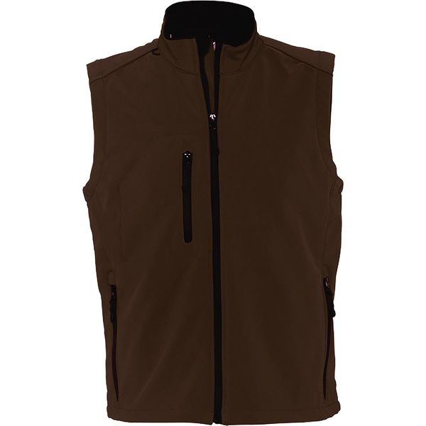 Sols Uomo Rallye Softshell Gilet / Scaldacorpo / Gilet PC349 (S) (Marrone Scuro)-image