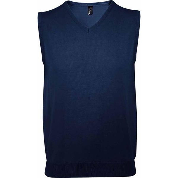 Sols Maglione Unisex Da Uomo Con Scollo A V PC509 (Grande) (Blu Navy)-image