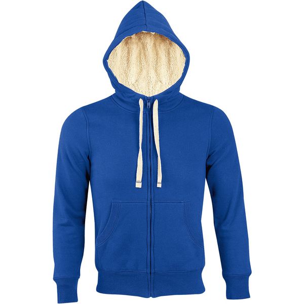 Sols Sherpa Giacca Con Cappuccio Unisex / Felpa Con Cappuccio Con Zip PC512 (Xs) (Blu Reale)-image