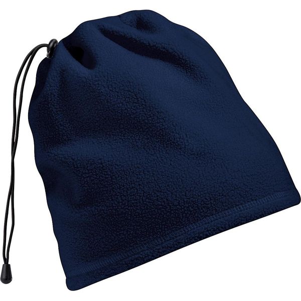 Cappello Invernale Beechfield Unisex 2 In 1 / Scaldacollo / Sciarpa A Tubo Suprafleece RW232 (Taglia Unica) (Blu Navy)-image