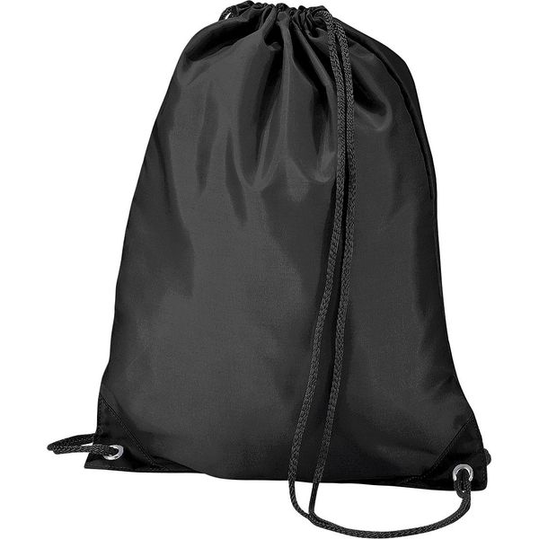 Bagbase Borsa Da Palestra / Borsa Sportiva, Idrorepellente, 11 Litri (2 Pezzi/Confezione) RW6865 (Taglia Unica) (Nero)-image