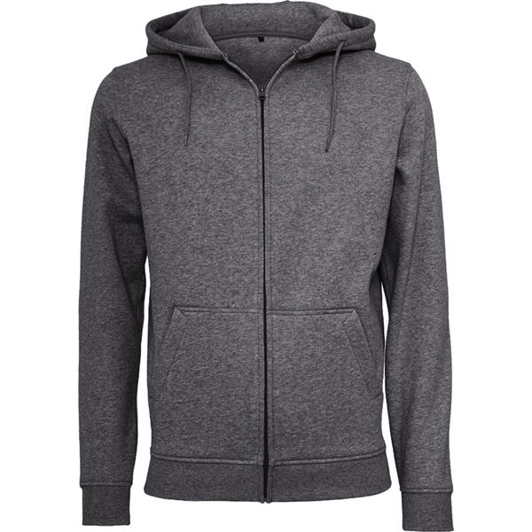 Build Your Brand Giacca Con Cappuccio Pesante Da Uomo RW5680 (S) (Antracite)-image