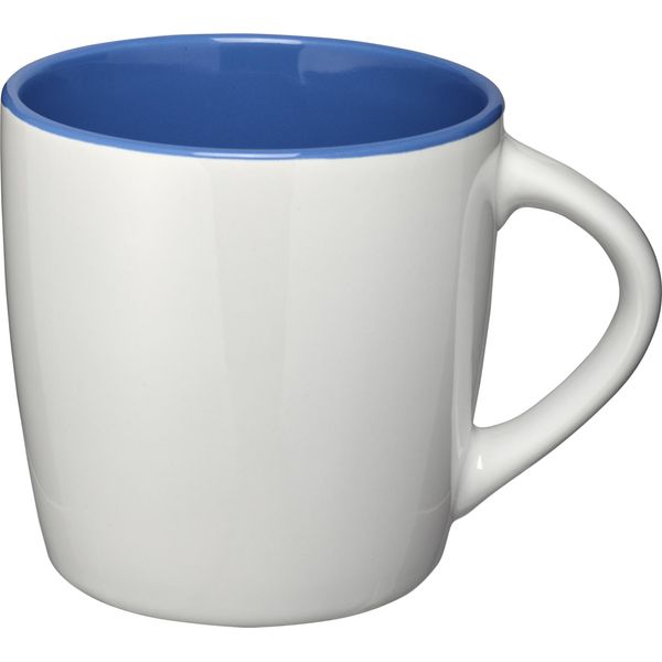 Tazza Bullet In Ceramica Aztec PF244 (8,4 X 8,8 Cm) (Bianco/Blu Reale)-image