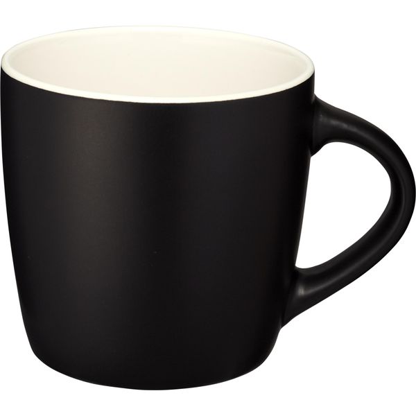 Tazza Bullet In Ceramica Riviera PF243 (11 X 8,4 X 8,8 Cm) (Nero/Bianco)-image