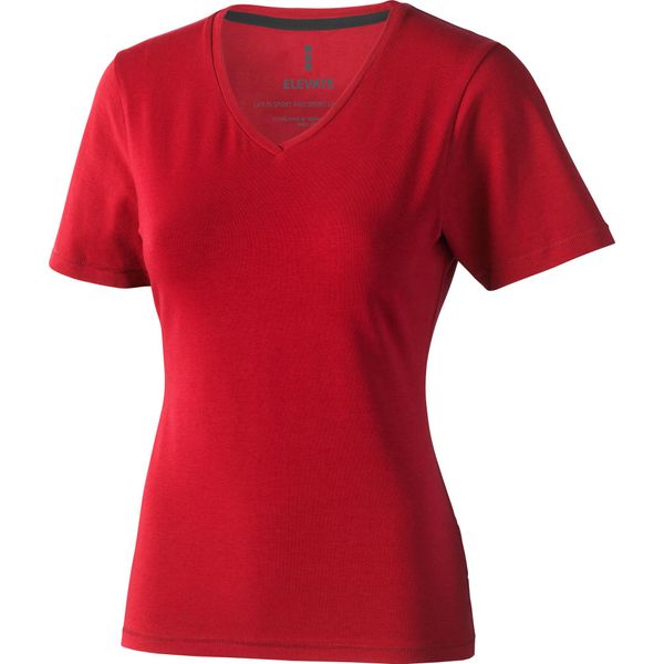 T-Shirt Elevate Kawartha Da Donna, Con Scollo A V, Maniche Corte PF1810 (2XL) (Rosso)-image
