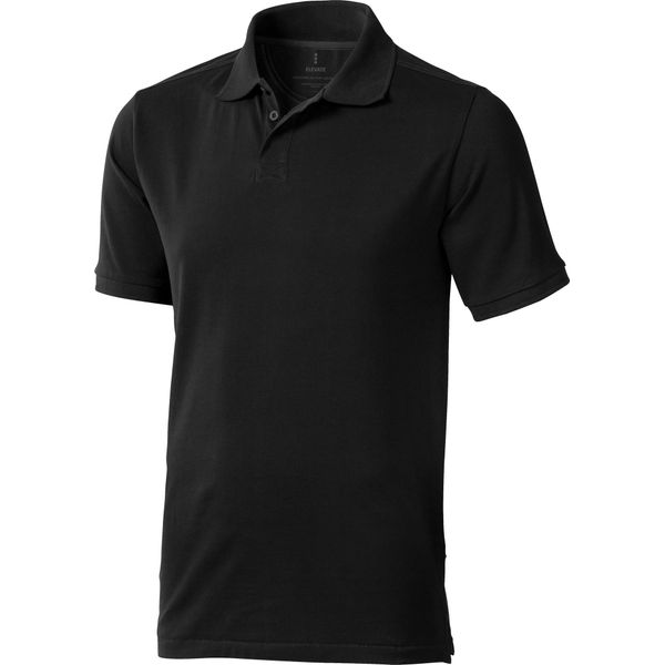 Polo Elevate Calgary Da Uomo, Manica Corta PF1816 (2XL) (Nero)-image