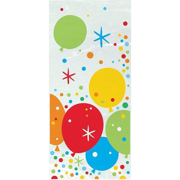 Unique Party Sacchetto In Cellophane Glitterato Per Compleanno Oro SG13722 (Taglia Unica) (Colorato)-image