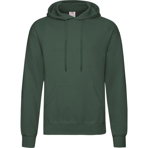 Felpa Con Cappuccio / Felpa Con Cappuccio / Pullover Con Cappuccio Da Uomo Fruit Of The Loom BC366 (L) (Verde Bottiglia)-image