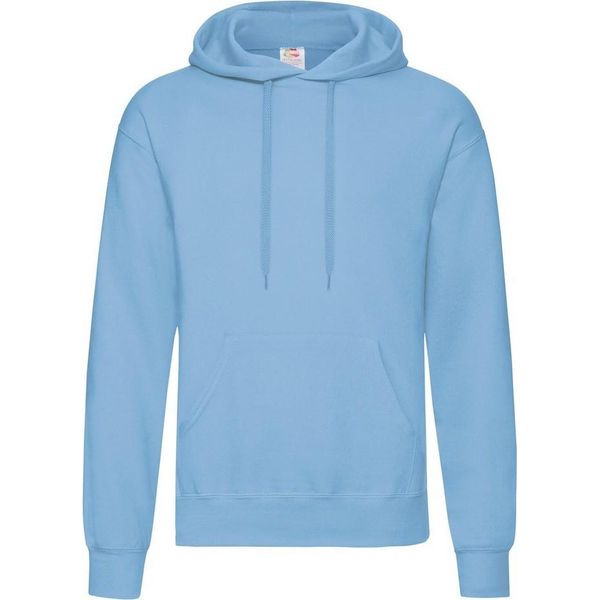 Felpa Con Cappuccio Fruit Of The Loom Uomo BC366 (M) (Blu Cielo)-image