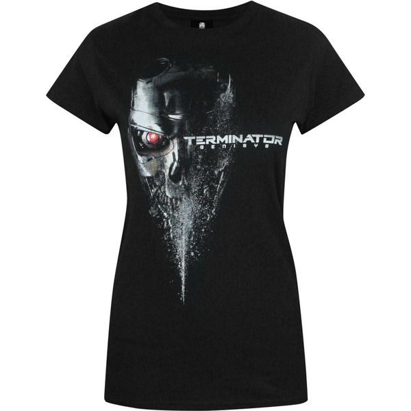 Maglietta Terminator Genisys Logo Donna NS4212 (S) (Nero)-image