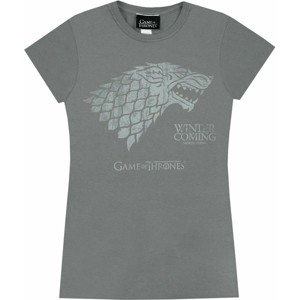 Maglietta Game Of Thrones Damen Stark Winter Is Coming NS4559 (M) (Anthrazit)-image